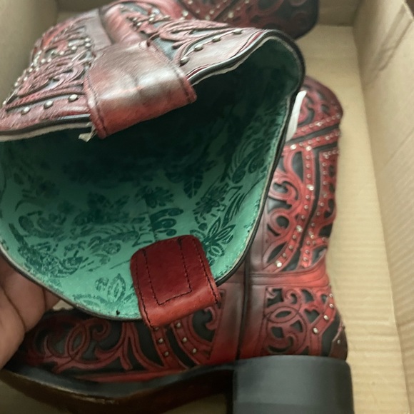 NWT Corral Laser-cut studded cowgirl boots - Picture 6 of 7